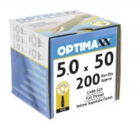 Optimaxx Extreme Performance Woodscrew 5.0mm x 50mm - TORX - Box of 200
