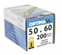 Optimaxx Extreme Performance Woodscrew 5.0mm x 60mm - TORX - Box of 200