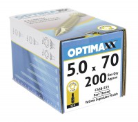 Optimaxx Extreme Performance Woodscrew 5.0mm x 70mm - TORX - Box of 200
