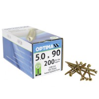 Optimaxx 5.0mm gauge wood screws