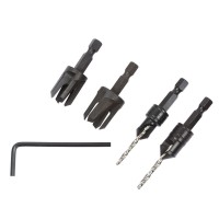 Trend Snappy 4pc Countersink and Plug Cutter Set - SNAP/PC/A