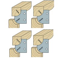 CMT Pair of Concave / Convex Radius Knives  - 40x30x2 R=15 for heads 694.007