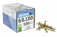 Optimaxx Extreme Performance Woodscrew 6.0mm x 100mm - POZI - Box of 100