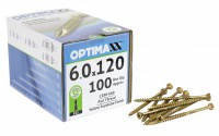 Optimaxx Extreme Performance Woodscrew 6.0mm x 120mm - POZI - Box of 100