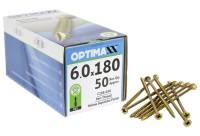 Optimaxx Extreme Performance Woodscrew 6.0mm x 180mm - POZI - Box of 50