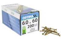 Optimaxx Extreme Performance Woodscrew 6.0mm x 60mm - POZI - Box of 200