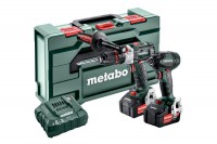 Metabo Combo Set 2.1.15 18V Hammer Drill + Impact Driver, 2 x Batteries, Charger in MetaBOX