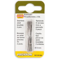 PROXXON 28955 STAINLESS STEEL WIRE BRUSH (PK 2)
