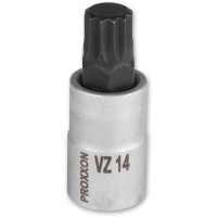PROXXON 23318 Proxxon 1/2\" Spline Socket Bit - VZ5 x 55mm