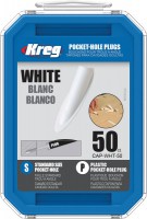 Kreg CAP-WHT-50 Kreg White Plastic Plugs - qty 50