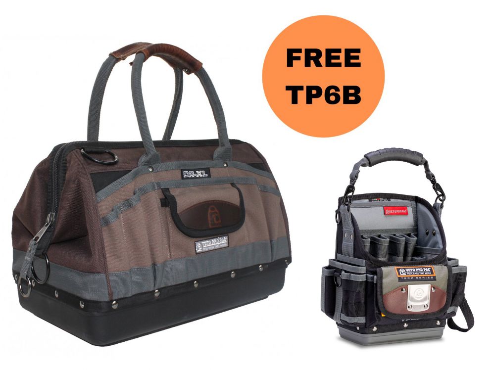 Veto Pro Pac Drxl Gate Mouth Tool Storage Bag Free Tp6b Tool