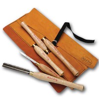 Robert Sorby 5 Piece Turning Tool Set in Leather Roll