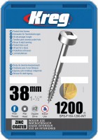 Kreg SPS-F150-1200 - Kreg Pocket Hole Screws - 38mm / 1-1/2\" x 6 Fine, Pan-Head, qty 1200