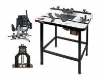 Trend T10EK - 2000W 1/2\" Router with WRT Workshop Table and Depth Gauge Package