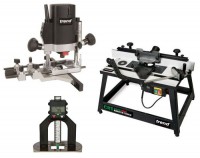 TREND T5EB 1/4\" Router + CRT/MK3 Router Table + Depth Gauge Package