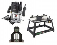 Trend T8EK Dual-Mode Plunge Router Set PLUS CRT/MK3 Router Table and Depth Gauge Package