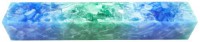 Charnwood Crush Acrylic Pen Blank AB06 - 20mm x 20mm x 130mm Blue and Green