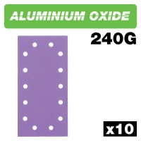 TREND AB/HLF/A - Aluminium Oxide 1/2 Sheet Sanding Sheets, 115mm x 230mm, 10pc