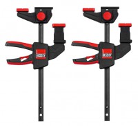Bessey EZR15-6SET - 2 Piece One-Handed Guide Rail Clamp Set 150/60