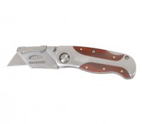 Bessey DBKWH-EU Folding Utility Knife with Wooden Handle