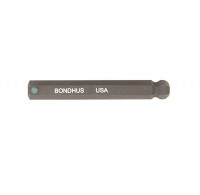 BONDHUS 1/8\" ProHold Ball End InHex - L2\" Socket Bit, 31407