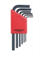 BONDHUS HLX6MS Hex Allen Key Set - 6 pcs - 1.5mm-5mm, 12246