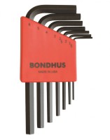 BONDHUS HLX7MS Hex Allen Key Set - 7 pcs - 1.5mm-6mm, 12292