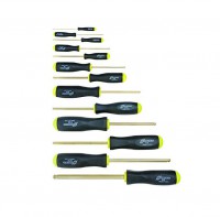 BONDHUS BSX13G Gold Guard Ball End Driver Hex Screwdriver Set - 13 pcs - 0.050\"-3/8\", 38637