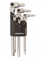 BONDHUS Hex Pro Pivot Head Wrench Set - 5 pcs - 4mm-10mm, 00028