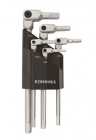 BONDHUS Hex Pro Pivot Head Wrench Set - 5 pcs - 1/8\"-5/16\", 00033