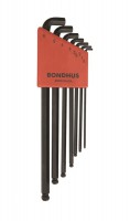 BONDHUS SBLX7 Stubby Ball End Hex Key Allen Set - 7pcs - 1.5mm-6mm, 16592