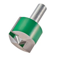 Trend C033PX1/2TC CraftPro Two Flute Straight Router Cutter 38.1mm Dia x 25mm Cut x 1/2 Shank