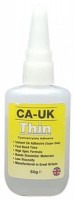 CA026 - CA-UK Thin Cyanoacrylate Superglue, Low Viscosity, 50g