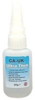 CA027 - CA-UK Ultra Thin Cyanoacrylate Superglue, Wicking Bond, 20g