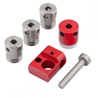 Woodpeckers Cam-A-Line 1/4\" Drill Guides, Drill Stop Collar, Pin and Stop Block - CAL-DK-25