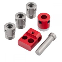 Woodpeckers Cam-A-Line 3/8\" Drill Guides, Drill Stop Collar, Pin and Stop Block - CAL-DK-375
