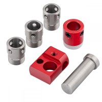 Woodpeckers Cam-A-Line 1/2\" Drill Guides, Drill Stop Collar, Pin and Stop Block - CAL-DK-5
