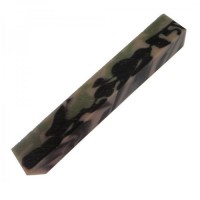 Charnwood Acrylic Pen Blank AB02 - 20mm x 20mm x 130mm Green Camouflage