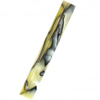 Charnwood Acrylic Pen Blank AR10 - 19mm Dia x 130mm Yellow with Black Swirl