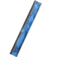 Charnwood Acrylic Pen Blank AR16 - 19mm Dia x 130mm Indigo Blue with Black Swirl