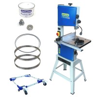 Charnwood Super Bundle B250PD: 10� Bandsaw, Wheel Kit, 3 Spare Blades, Scroll Guide System & Machine Wax