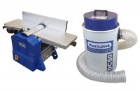 Charnwood PT200PD 8\" x 5\" Bench Planer Thicknesser Package with Extractor