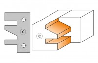 CMT PAIR OF KNIVES FOR ONE-PIECE RAIL & STILE 40X25X2 (C) FOR HEADS 694.014