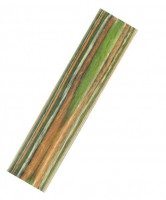 Charnwood Coloured Wood Pen Blank 20mm x 20mm x 130mm Green and Yellow