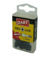 DART PZ2 Impact Driver Bit - Pack 10 - DDIPZ2-10