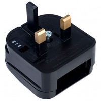 European Converter Plug - Black 5A - Flat type plug
