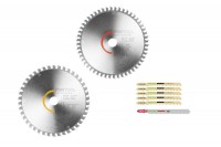 Festool 578567 2pk Saw Blade Set - 168 dia x 1.8 kerf x 20 bore + 6 Jigsaw Blades