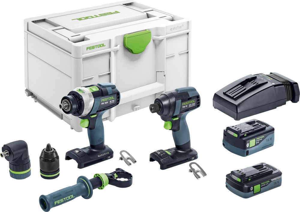 Festool 576997 Festool Cordless Percussion Drill And Impact Driver Set