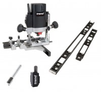 Trend T5EB 1/4 Router and Door Hinge Jig Package Deal with Cutter and Chisel (H/JIG/C)