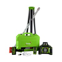 Imex i88R Rotating Laser Level Kit - Red Beam Dual Grade H/V Laser with Tripod and Staff